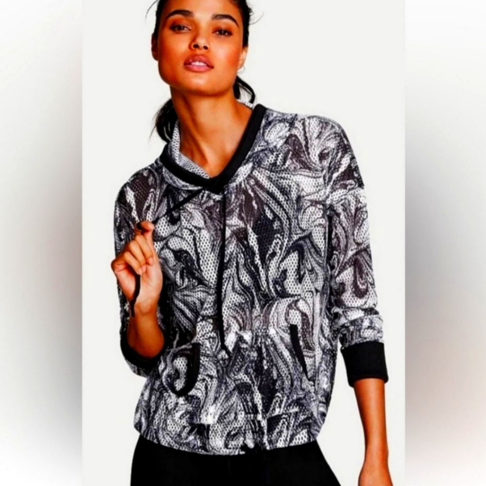 Victoria Sport Swirl Mesh Hoodie